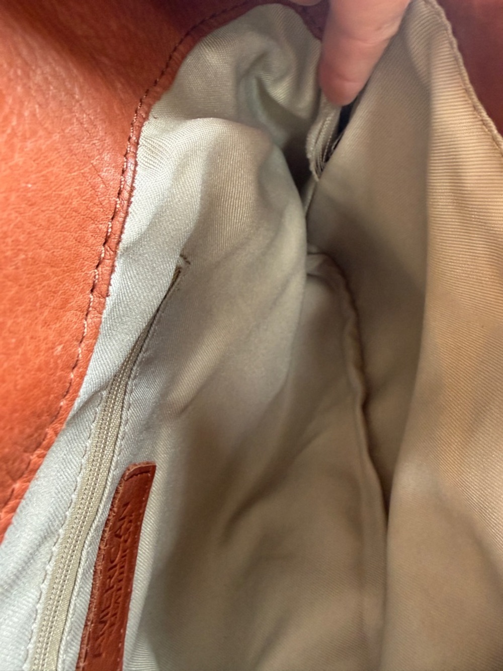 American Leather Company Triple Entry Leather Satchel - Picture 16 of 16